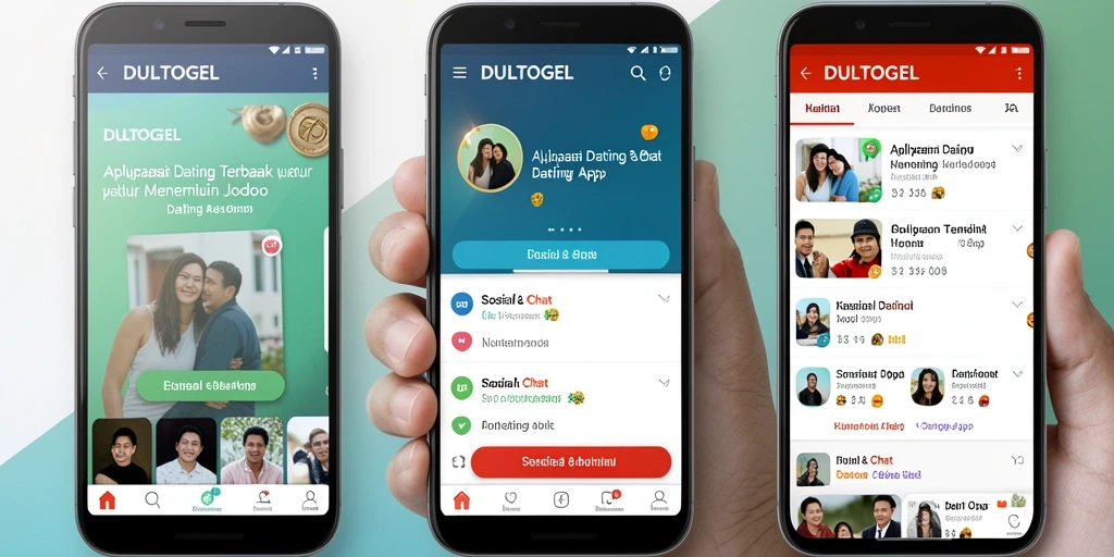 Antarmuka DULTOGEL yang modern dan mudah digunakan.