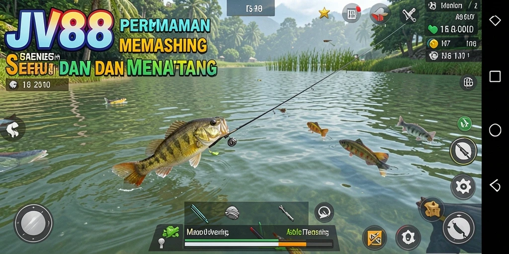 Screenshot JV88 menampilkan pengalaman memancing yang mendebarkan.