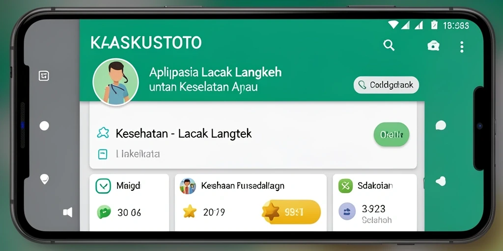 Tampilan antarmuka KASKUSTOTO saat melacak langkah pengguna.