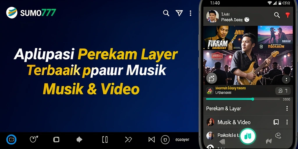 Antarmuka SUMO777 dengan fitur perekam layar yang lengkap dan mudah digunakan.